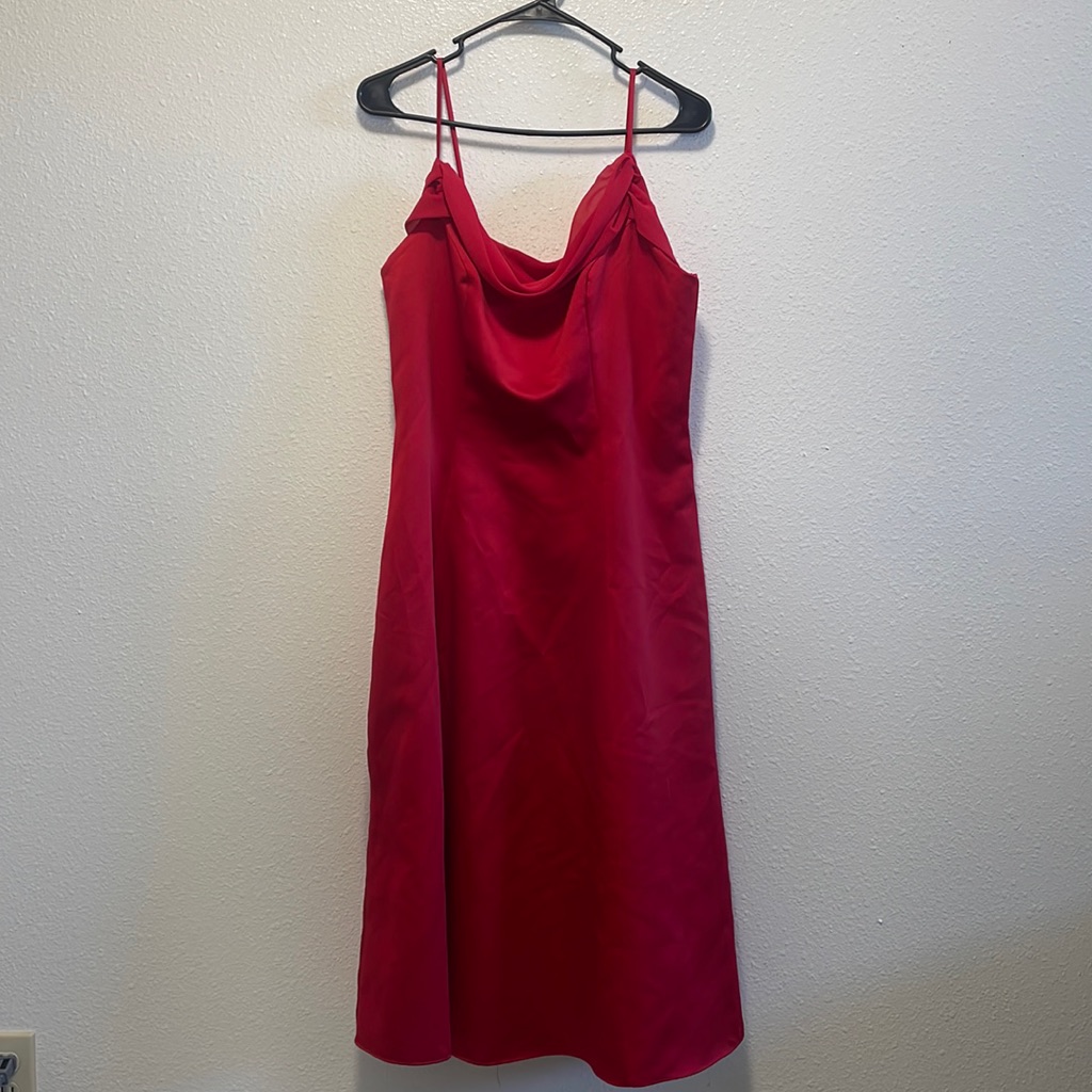 Alfred Angelo Cherry Red Bow Event Dress Vintage